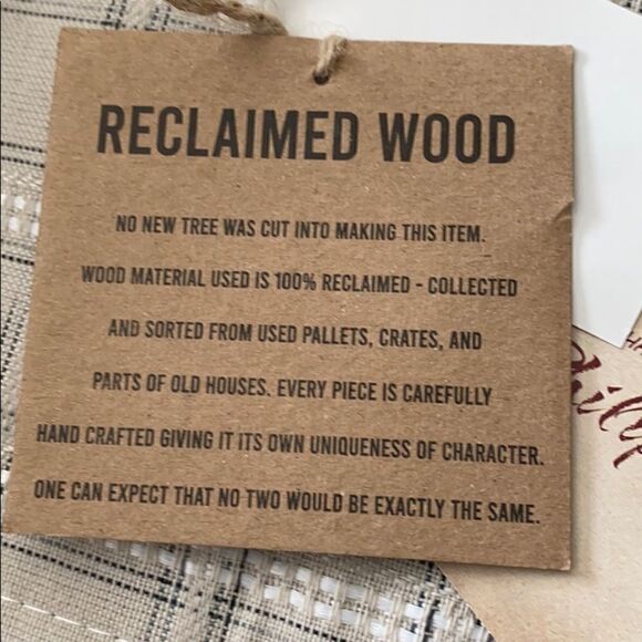 Pier 1 Farmhouse Large Wooden Tray - Picture 6 of 6